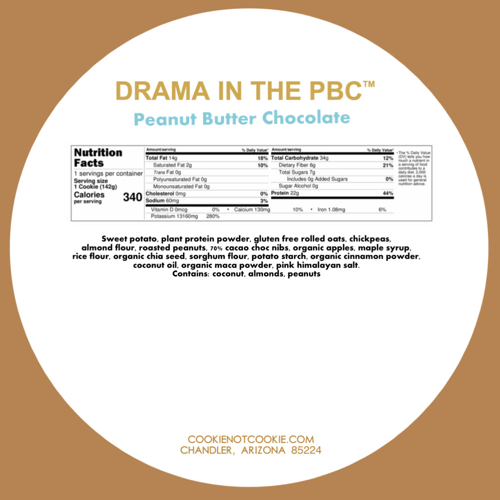 DRAMA IN THE PBC – Peanut Butter Chocolate Meal Replacement Cookie