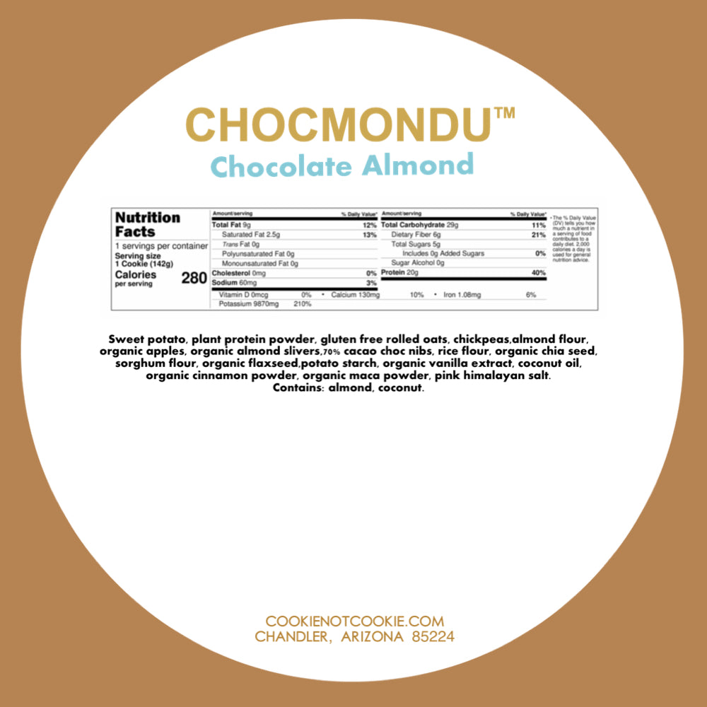 CHOCMONDU – Chocolate Almond Meal Replacement Cookie