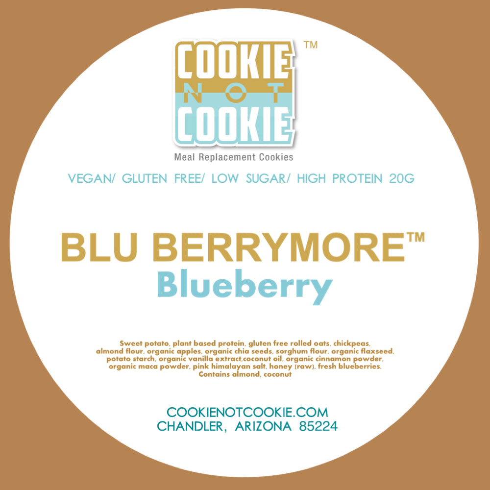 BLU BERRYMORE – Blueberry Meal Replacement Cookie